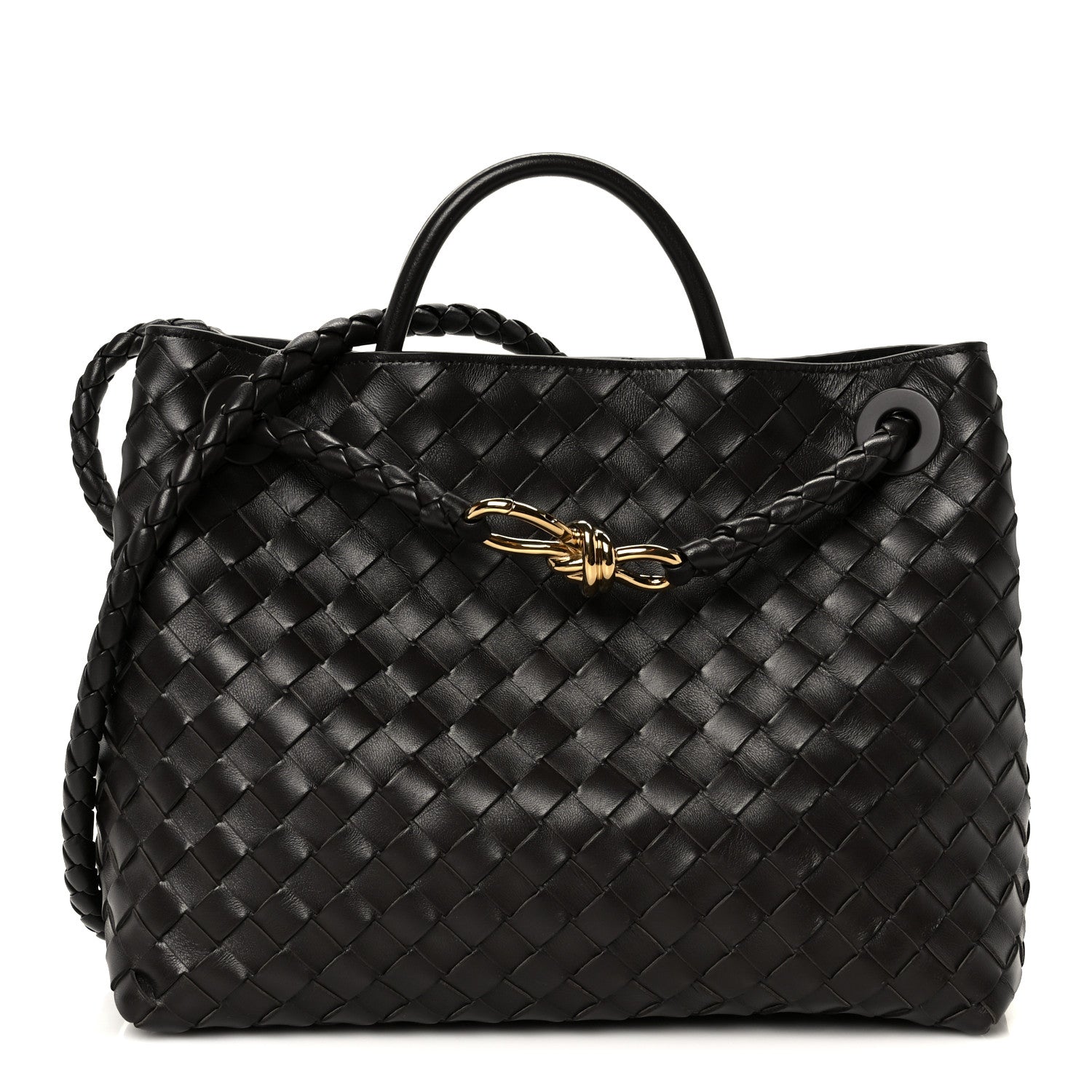 Bottega Veneta Nappa Intrecciato Medium Andiamo Shoulder Bag Fondant 1 of 9