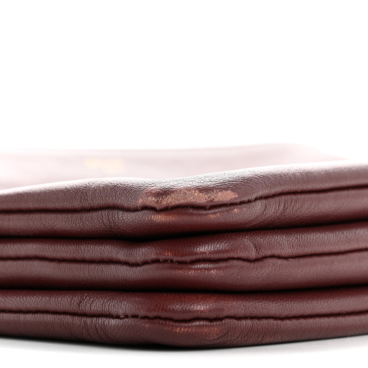 Lambskin Small Trio Crossbody Bag Burgundy