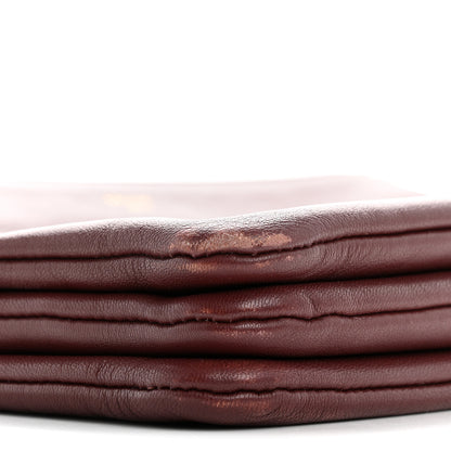 Celine Lambskin Small Trio Crossbody Bag Burgundy 9 of 14