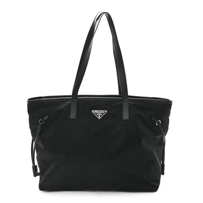 Prada Tessuto Nylon Saffiano Shopping Tote Black 1 of 11