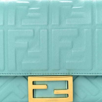 Fendi Nappa FF 1974 Embossed Baguette Tiffany 8 of 11