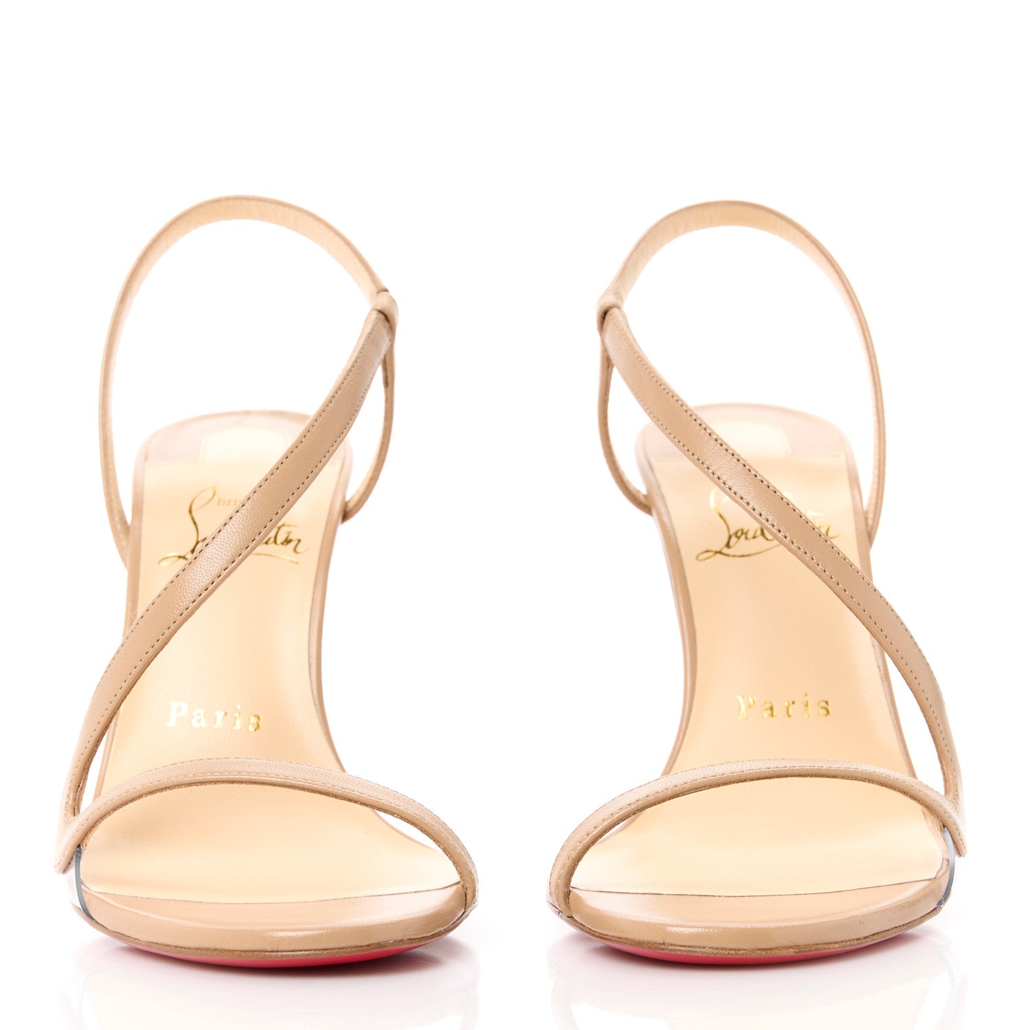 Christian Louboutin Nappa Rosalie 100 Sandals 36.5 Blush 2 of 10