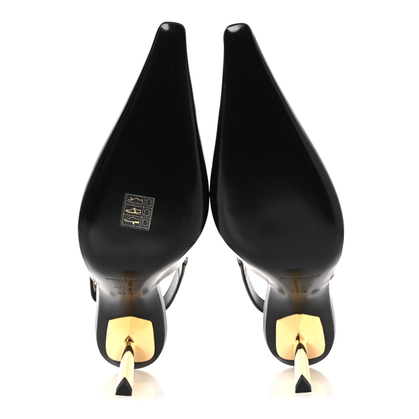 Vitello Marilyn Lee 75 Slingback Pumps 38.5 Black