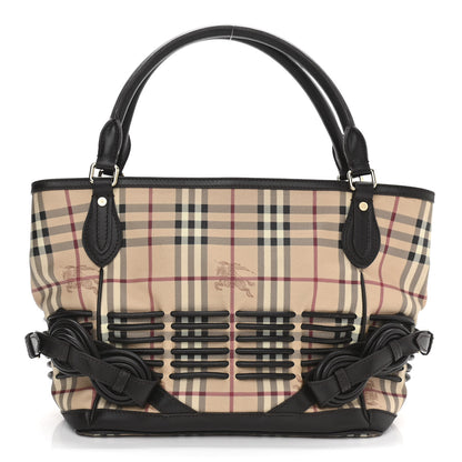 Burberry Haymarket Check Tote Chocolate 1 of 11
