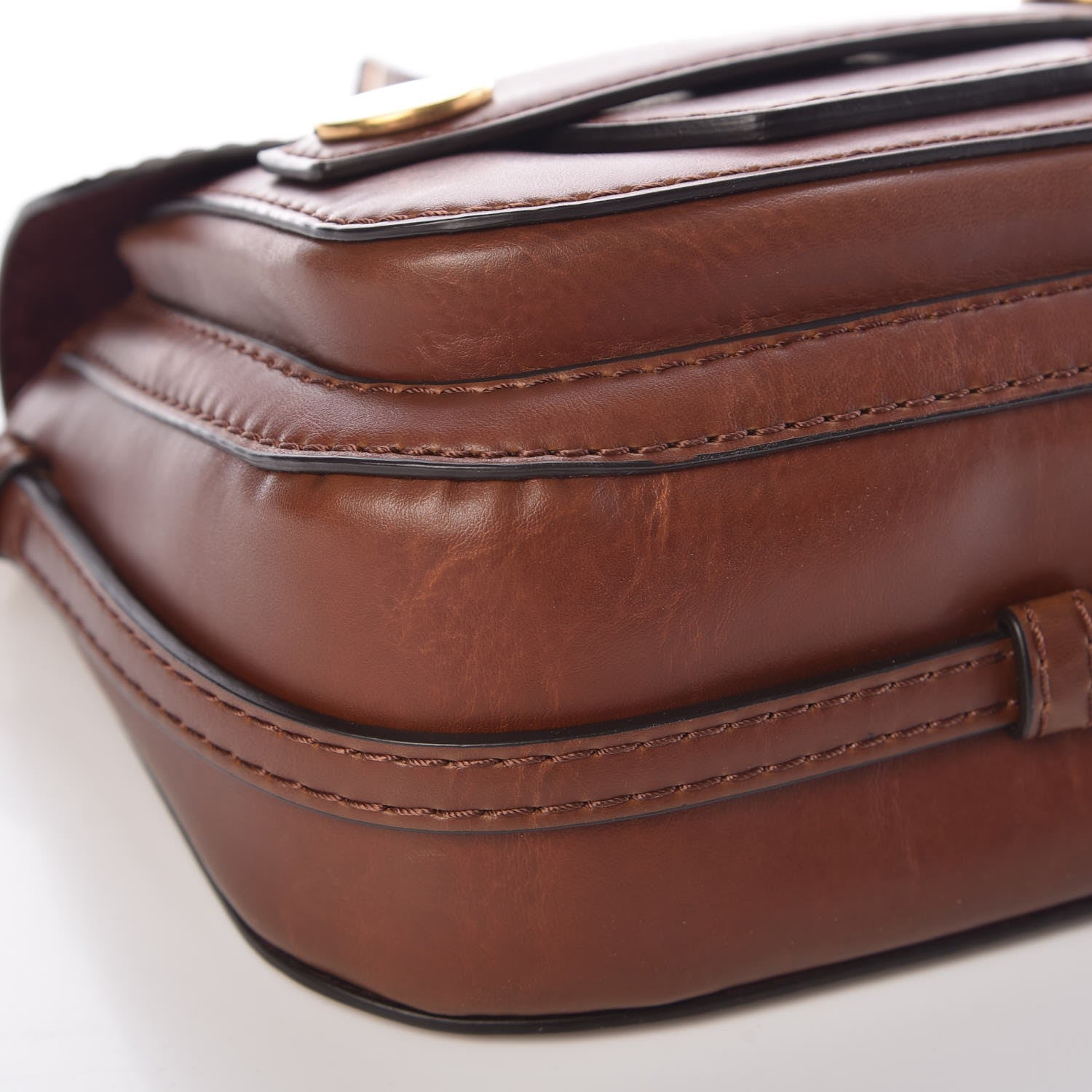 Stella McCartney Eco Alter Nappa Popper Shoulder Bag Cognac 10 of 10