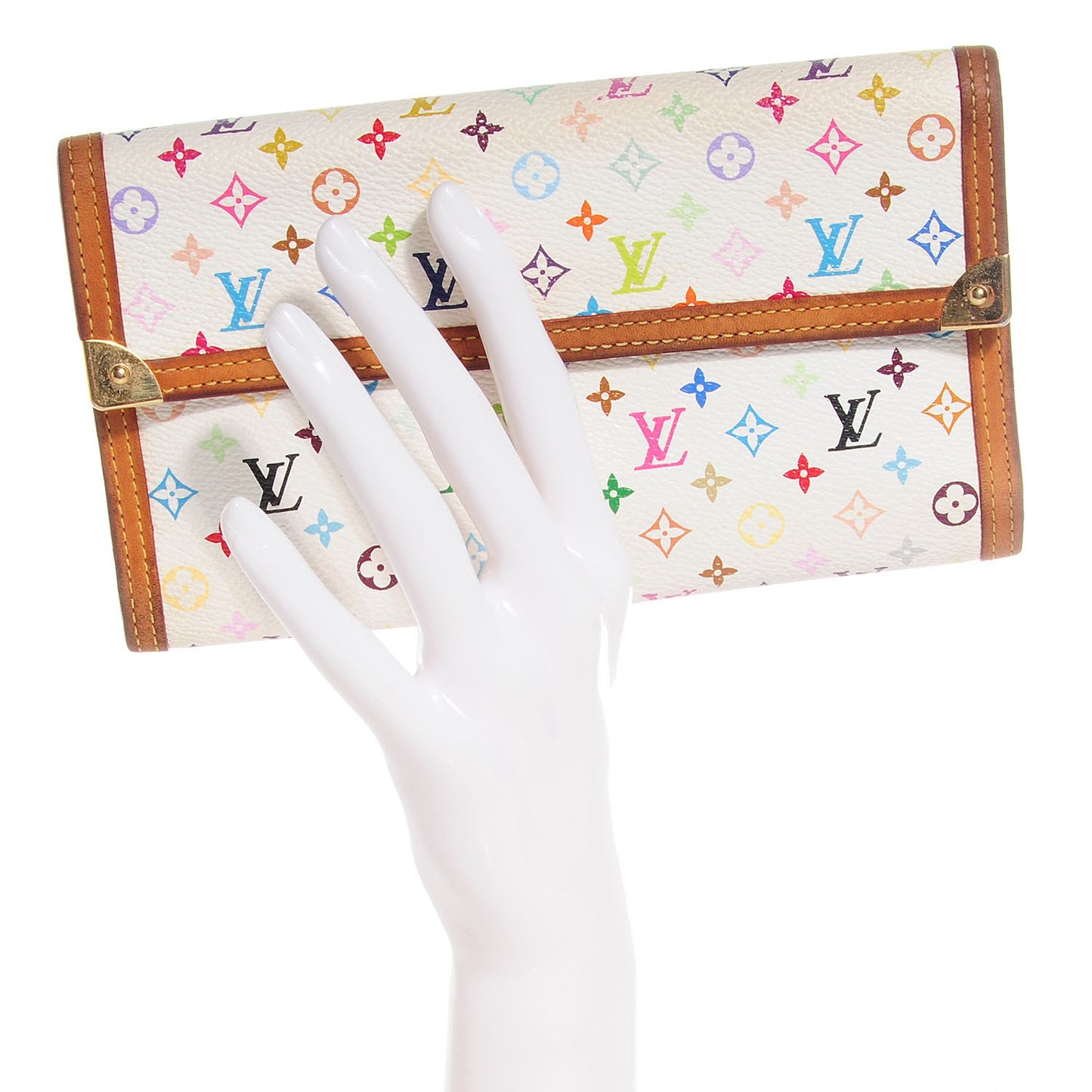Monogram Multicolor Porte Tresor International Wallet White