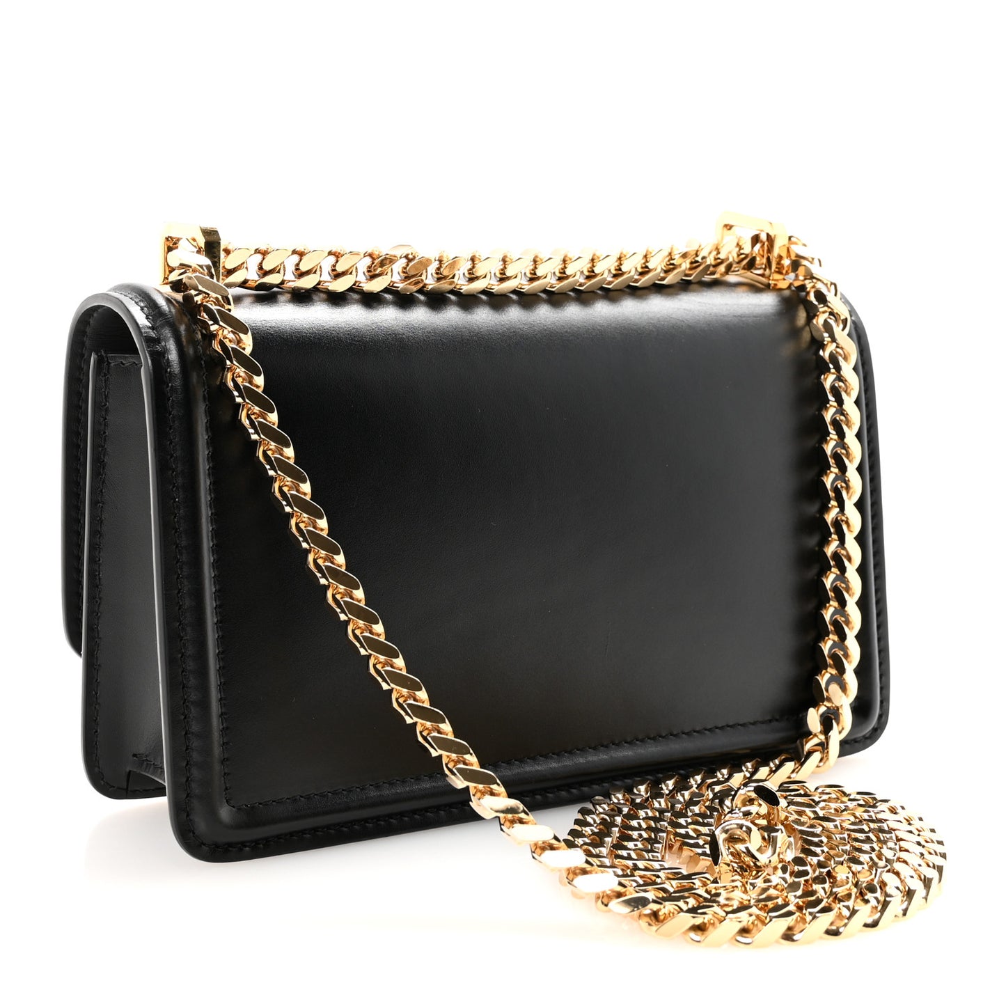 Calfskin Crystal Small TB Bag Black