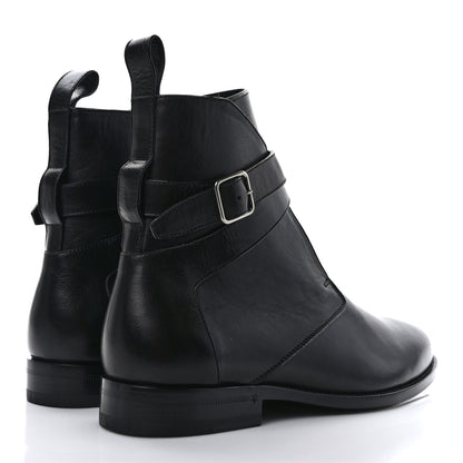 Saint Laurent Calfskin Dare 25 Jodhpur Ankle Boots 41.5 Black 4 of 9