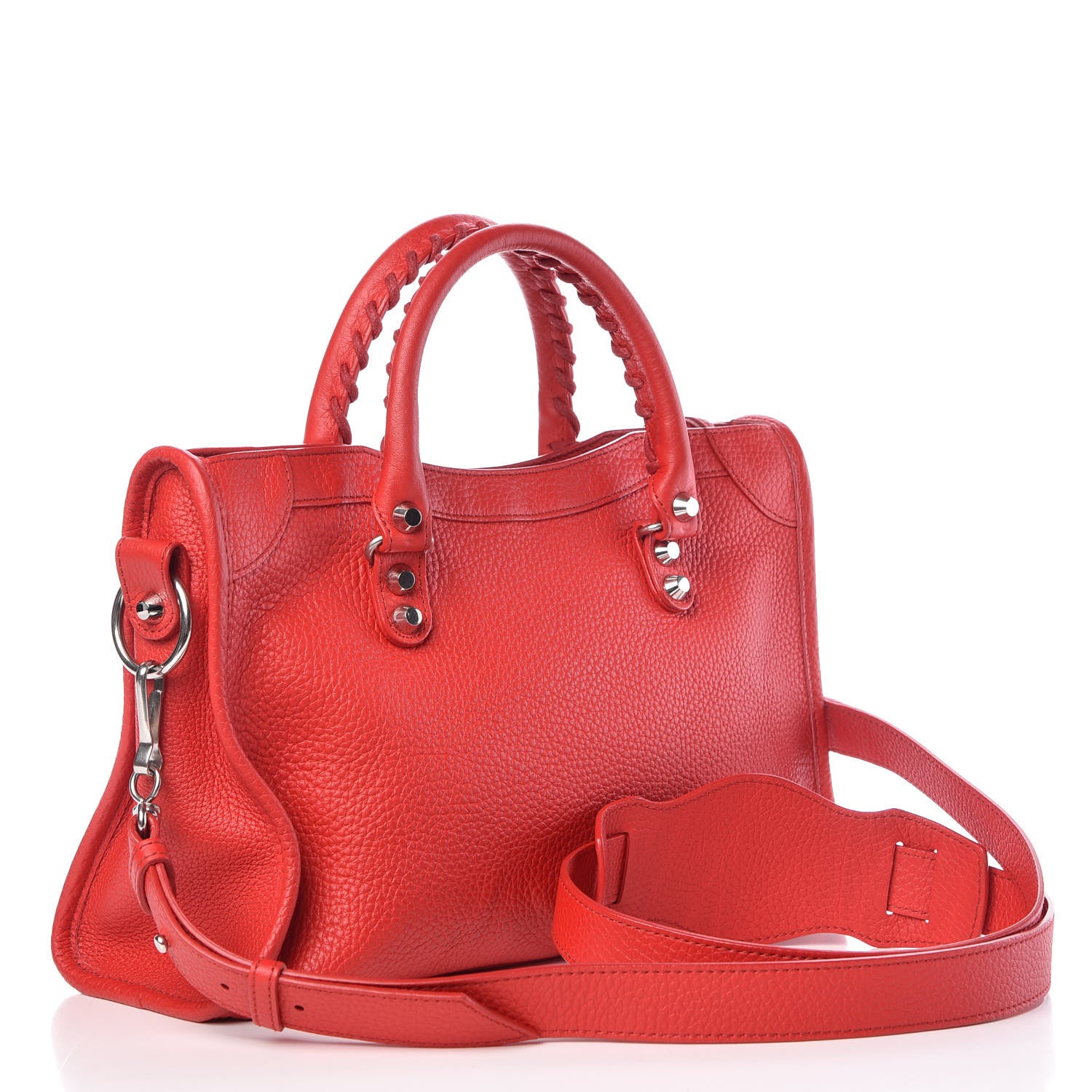 Balenciaga Vibrato Calfskin Classic Silver Hardware S City Rouge Cerise 3 of 13