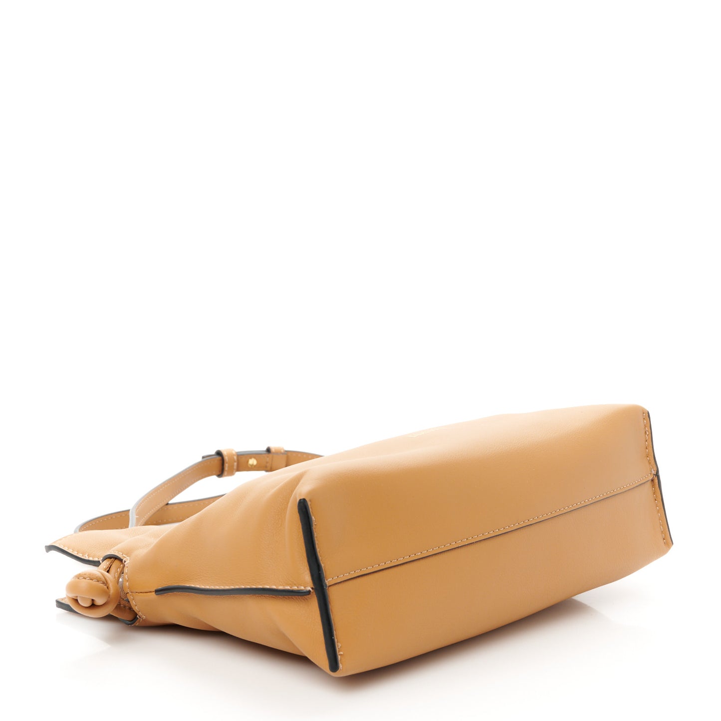 Nappa Flamenco Mini Knot Clutch Warm Desert