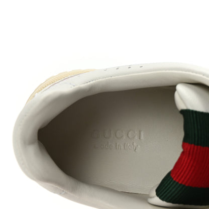 Gucci Calfskin Womens Re-Web Sneakers 36 White Pink 8 of 10