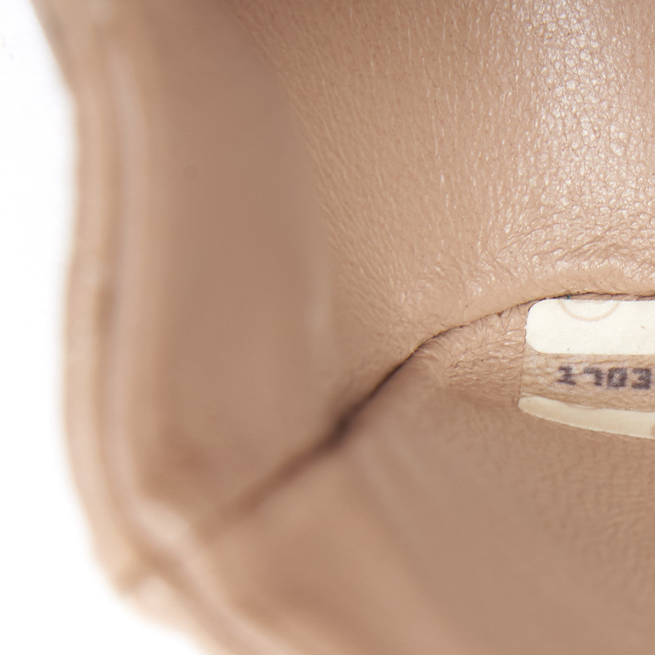 Lambskin Quilted Small Single Flap Beige