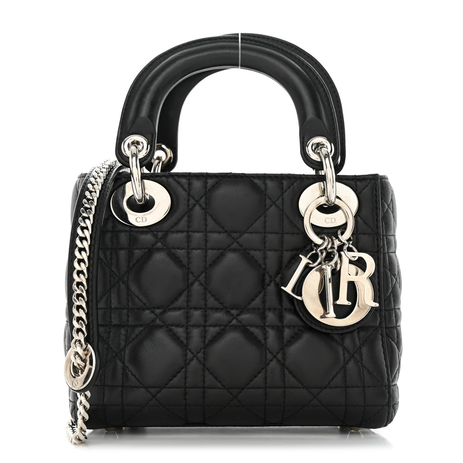 Christian Dior Lambskin Cannage Mini Lady Dior Black 1 of 10