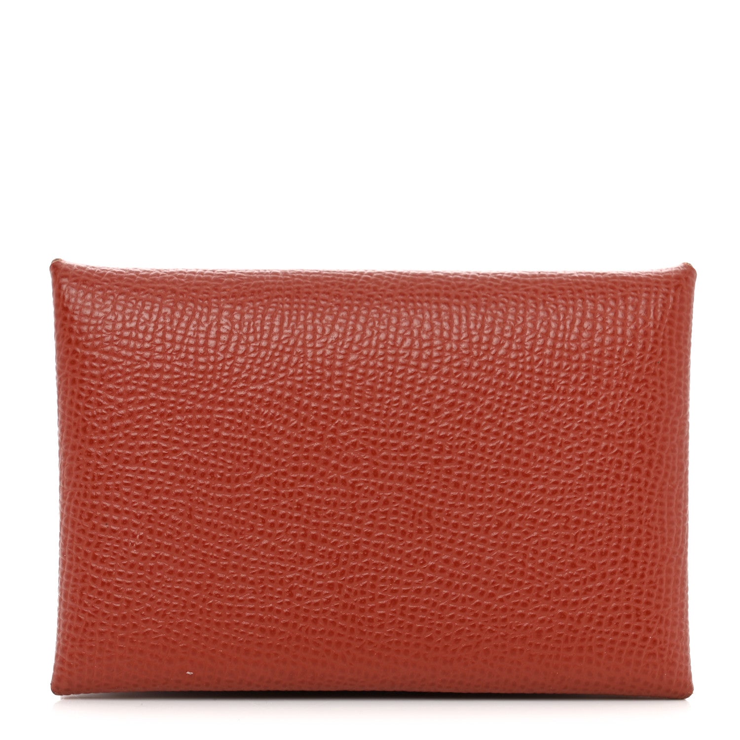 Hermes Epsom Verso Calvi Card Case Rouge Venetian Rose Texas 1 of 10