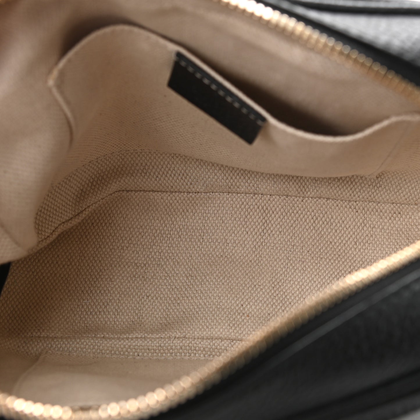 Pebbled Calfskin Small Soho Disco Bag Black