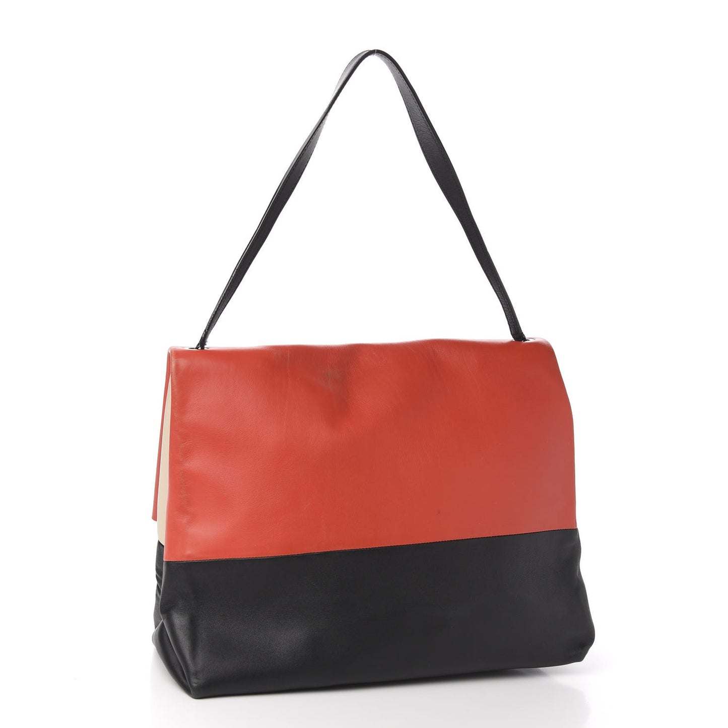 Calfskin All Soft Shoulder Bag Vermillion