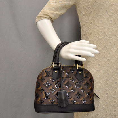 Louis Vuitton Monogram Sequins Eclipse Alma BB Black 2 of 7