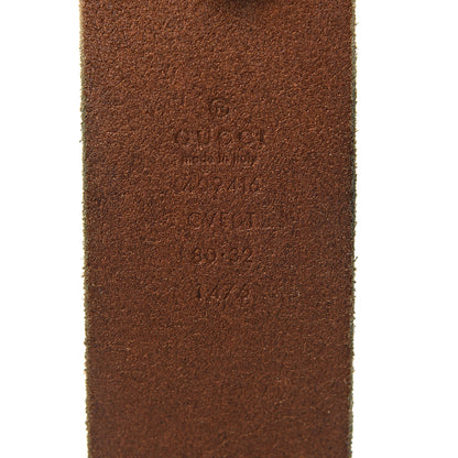 Gucci Faded Calfskin Double G 40mm Belt 80 32 Cuir 4 of 7
