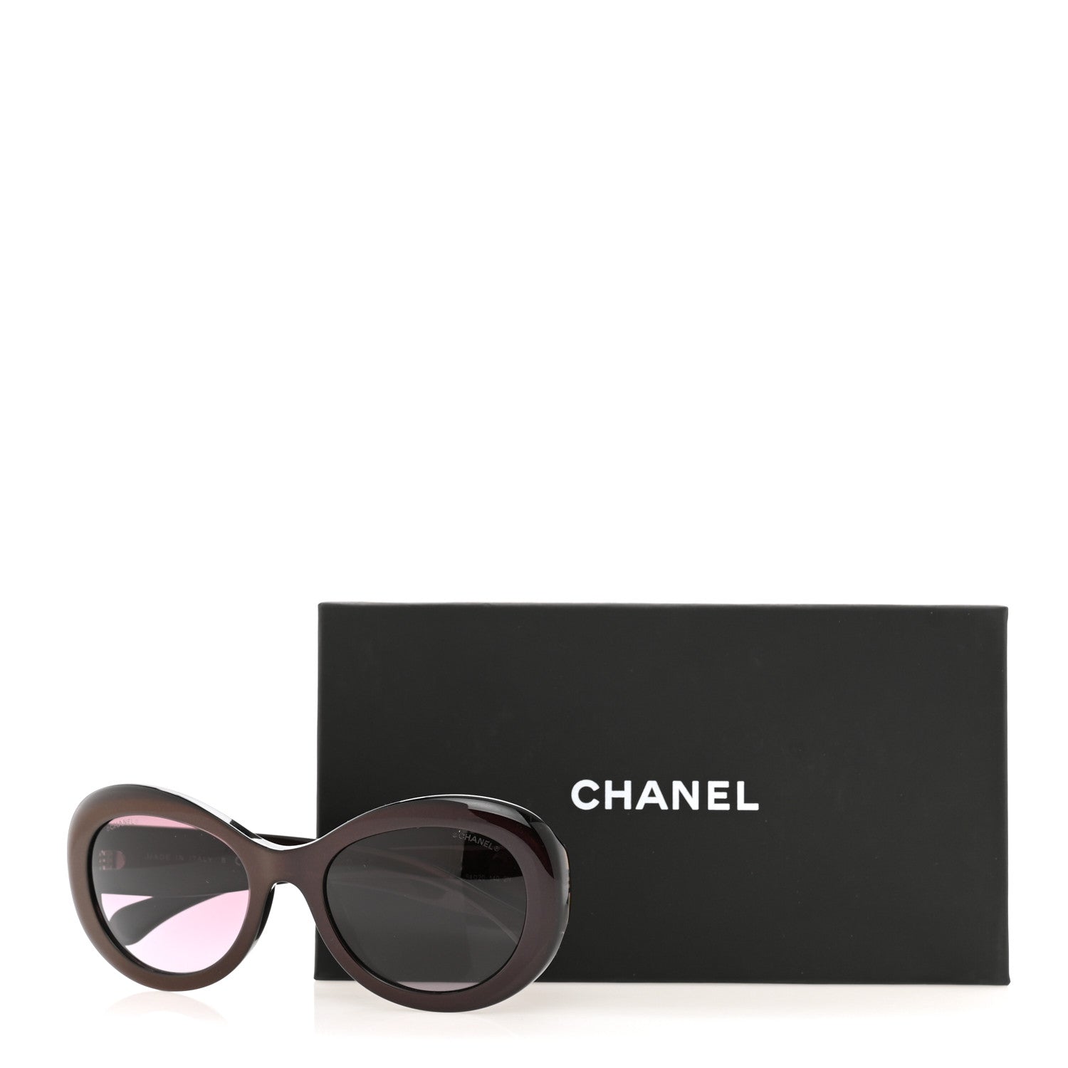 Chanel Acetate Oval CC Sunglasses 5469-B-A Burgundy 7 of 7