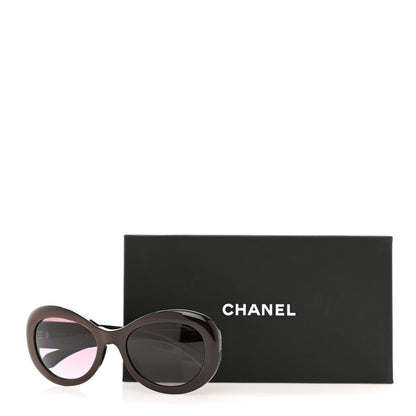 Chanel Acetate Oval CC Sunglasses 5469-B-A Burgundy 7 of 7