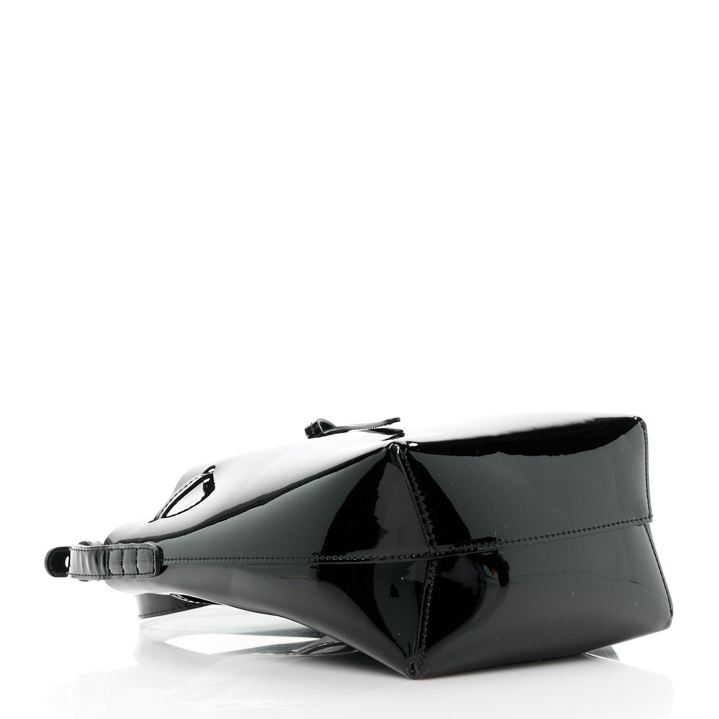 MANSUR GAVRIEL Patent Calfskin Mini Mini Bucket Bag Black