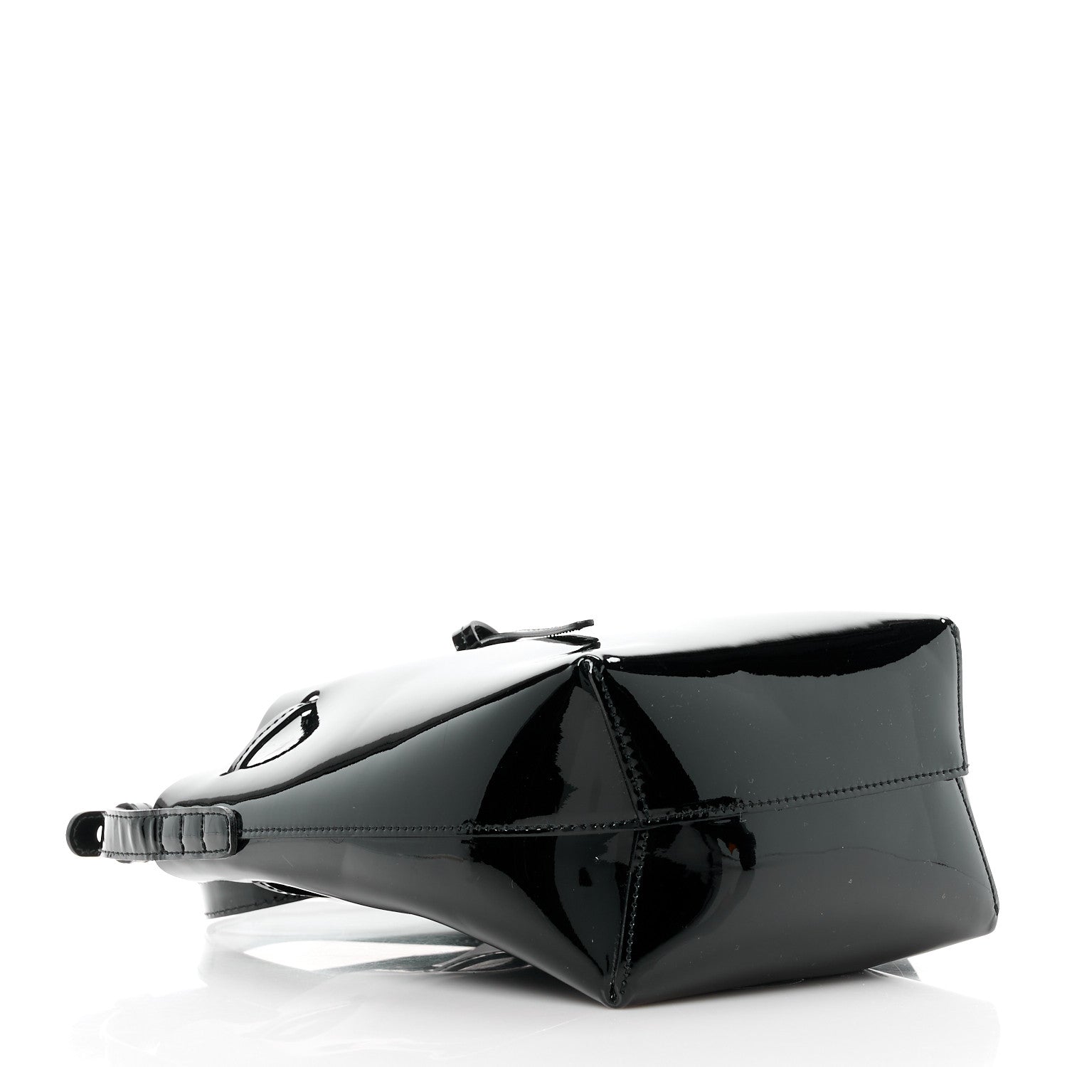 Mansur Gavriel MANSUR GAVRIEL Patent Calfskin Mini Mini Bucket Bag Black 4 of 9