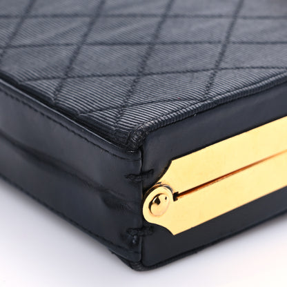 Chanel Grosgrain Mini Clutch Black 10 of 10