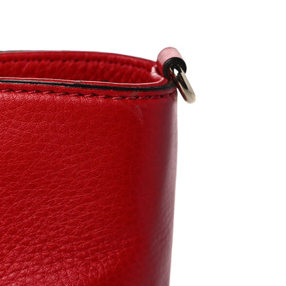 Gucci Pebbled Calfskin Small Soho Top Handle Bag Red 10 of 10