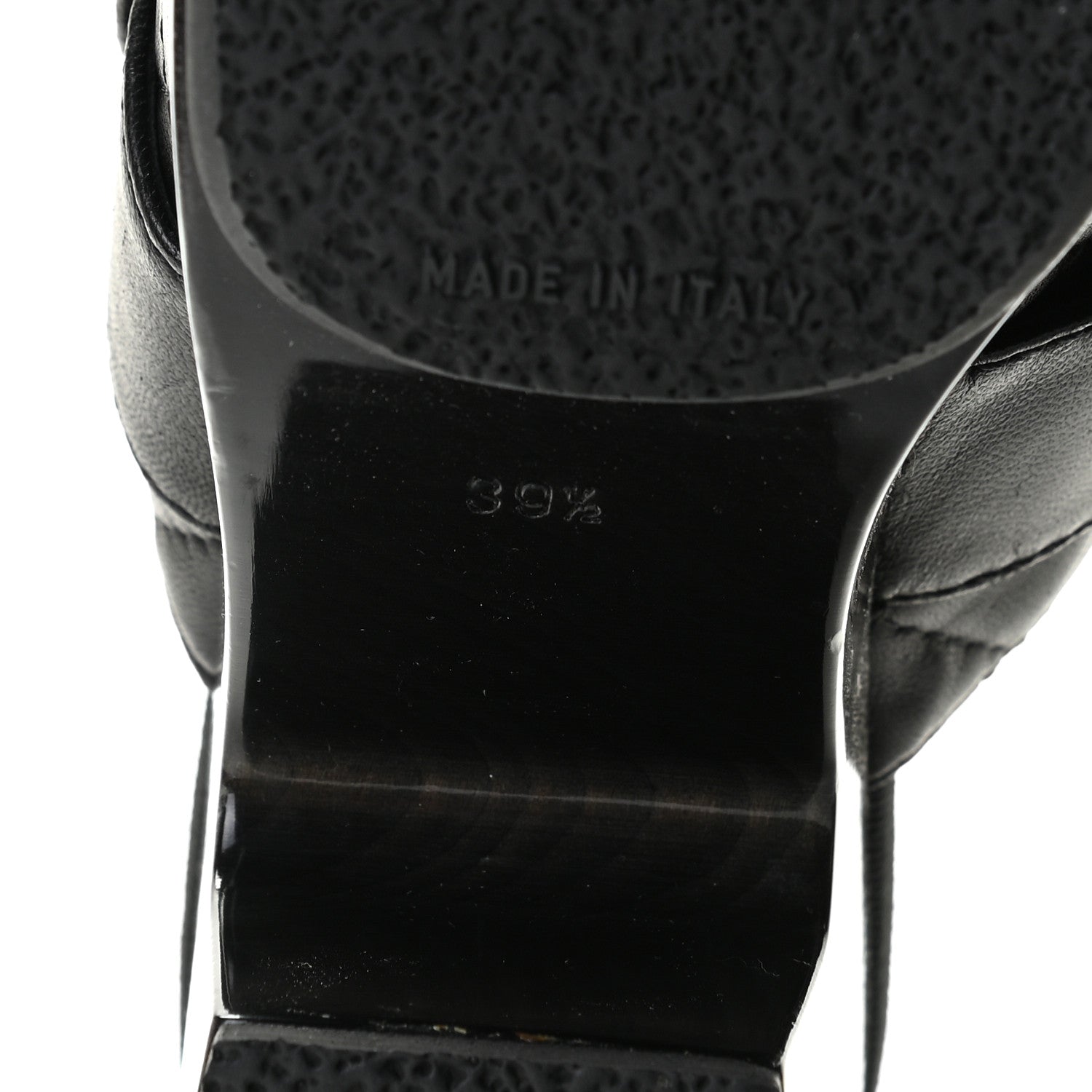 Chanel Lambskin Quilted CC Turn Lock Clogs 39.5 Black 9 of 11