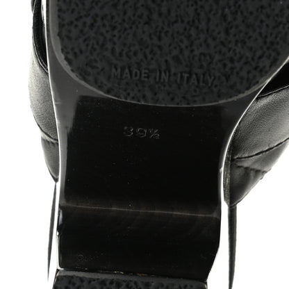 Chanel Lambskin Quilted CC Turn Lock Clogs 39.5 Black 9 of 11