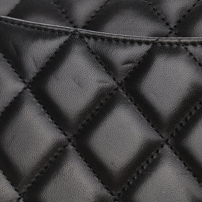 Chanel Lambskin Quilted Jumbo Double Flap Black 11 of 14