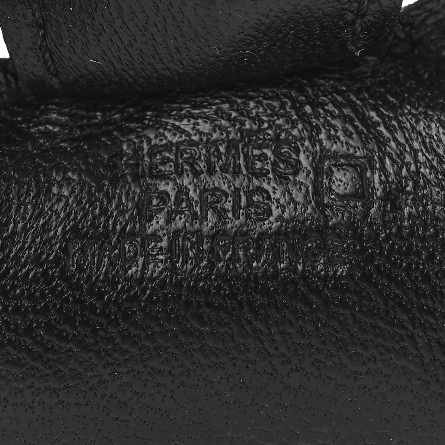 Hermes Milo Lambskin Matte Alligator Touch Grigri Rodeo Horse Bag Charm PM So Black 4 of 5