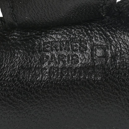 Hermes Milo Lambskin Matte Alligator Touch Grigri Rodeo Horse Bag Charm PM So Black 4 of 5