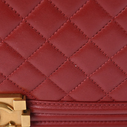 Chanel Lambskin Quilted Large Boy Flap Red 10 of 10