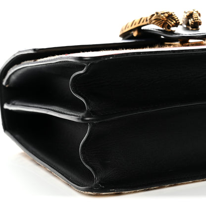 Gucci Calf Hair Calfskin Bamboo Web Leopard Print Medium Dionysus Top Handle Bag Natural Blue Agata Hibiscus Red 9 of 13
