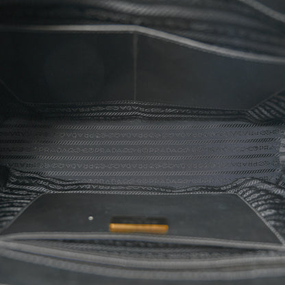 Prada Saffiano Lux Large Galleria Double Zip Tote Black 5 of 13
