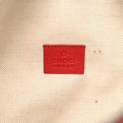 Gucci Grained Calfskin Small Logo Belt Bag Hibiscus Red 6 of 16