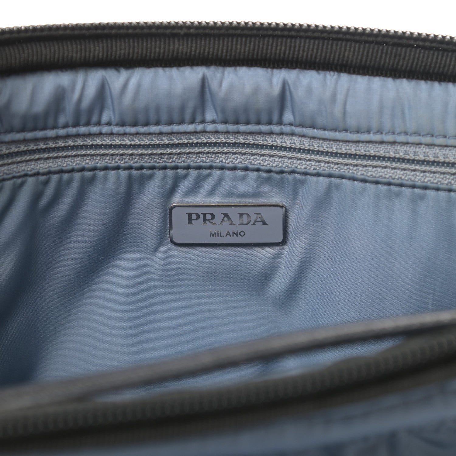 Prada Nylon Vela Cosmetic Pouch Black 7 of 12