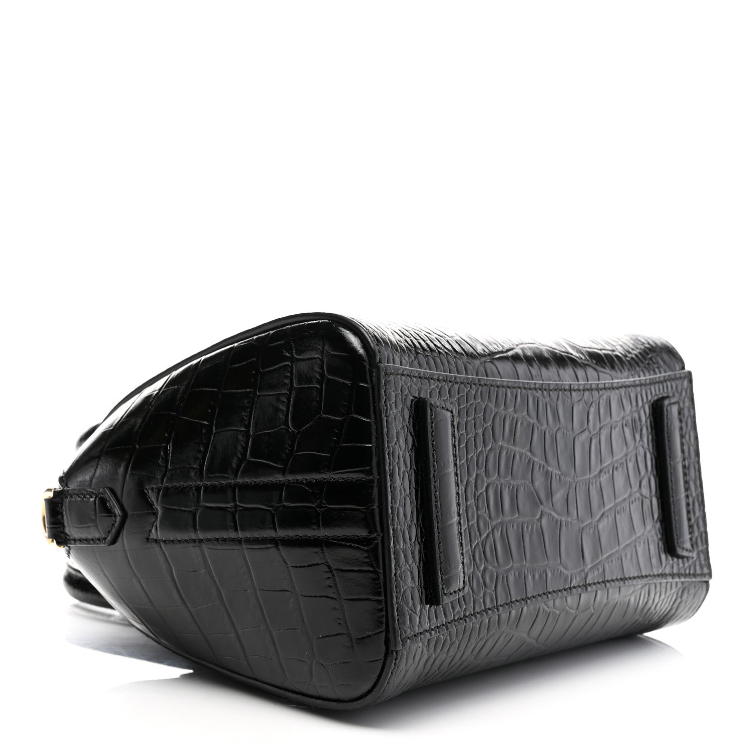 Givenchy Calfskin Crocodile Embossed Mini Antigona Black 4 of 11
