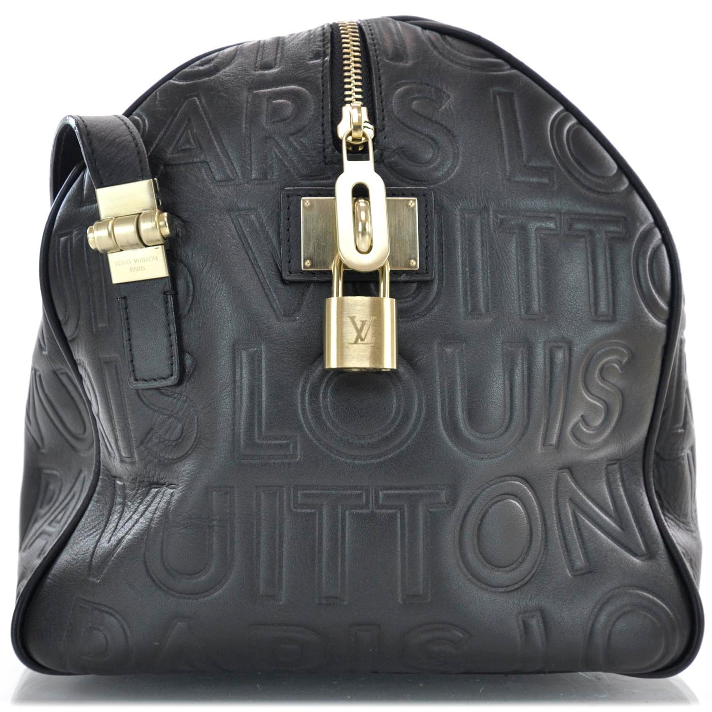 Calfskin Embossed Speedy Cube 30 Black