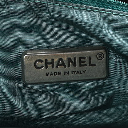 Chanel Aged Calfskin Nylon Duffel Trolley Black 5 of 13