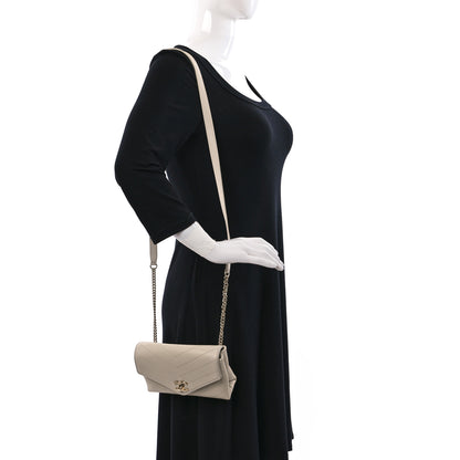 Chanel Calfskin Chevron Stitched Coco Waist Bag Ivory 2 of 18