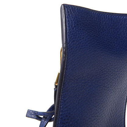Tom Ford Calfskin Large Alix Padlock Zip Shoulder Bag Cobalt 11 of 11