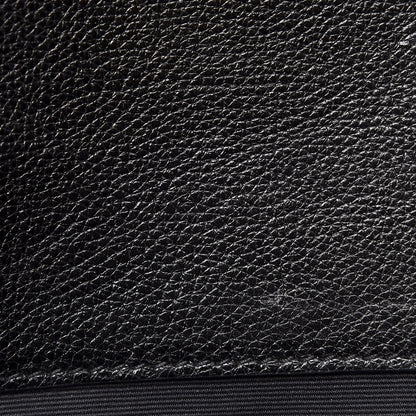 Saint Laurent Calfskin Mixed Matelasse Triquilt Large Monogram Envelope Satchel Black White 11 of 12