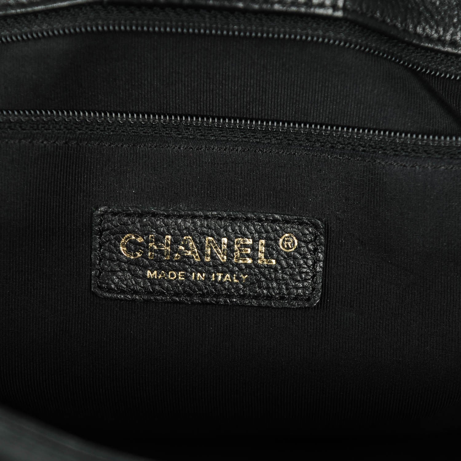 Chanel Calfskin Cerf Executive Shopper Tote Black 6 of 7