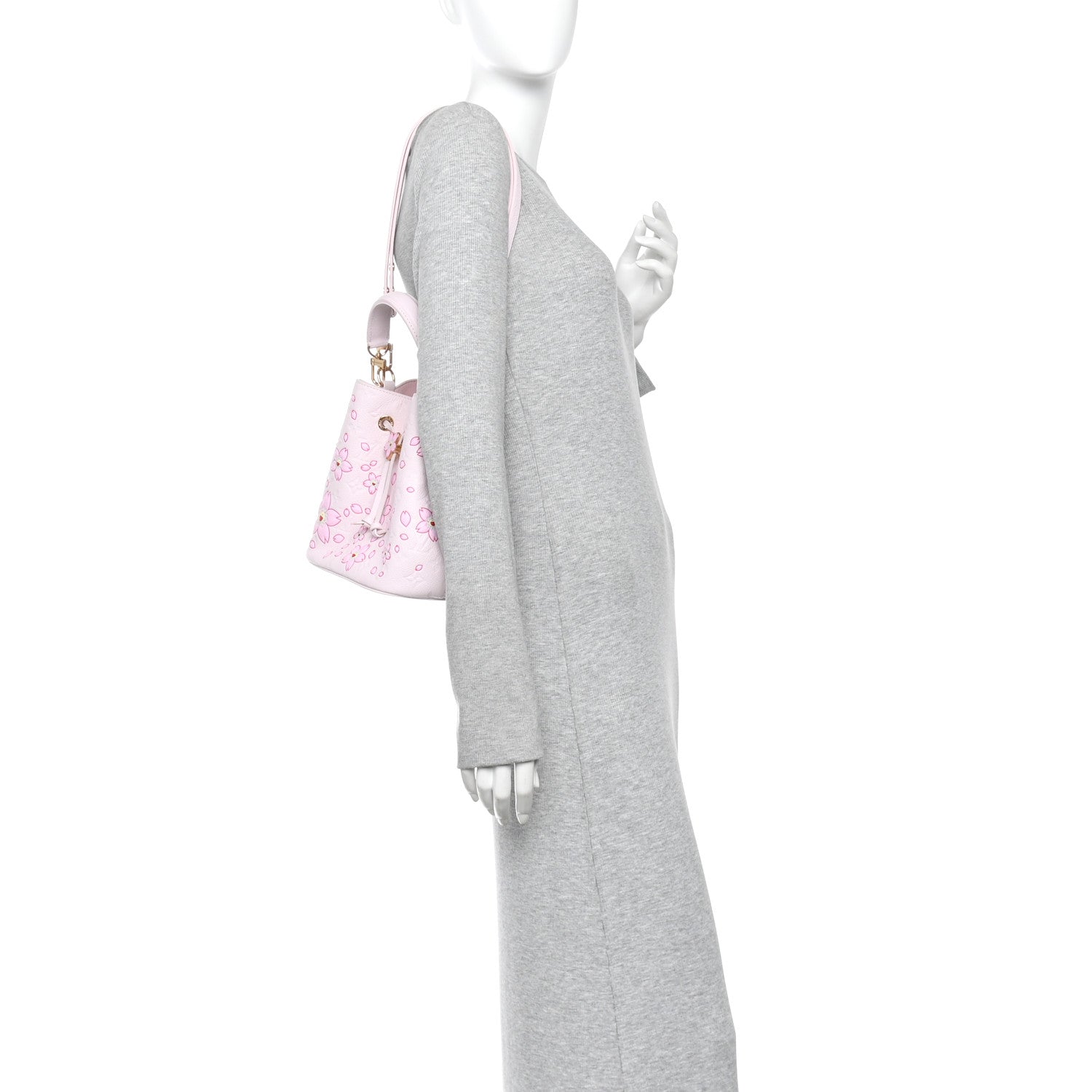 Louis Vuitton LV X TM Empreinte Cherry Blossom Neonoe BB Pink 2 of 11