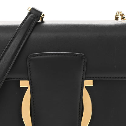 Salvatore Ferragamo Calfskin Thalia Flap Shoulder Bag Black 7 of 10