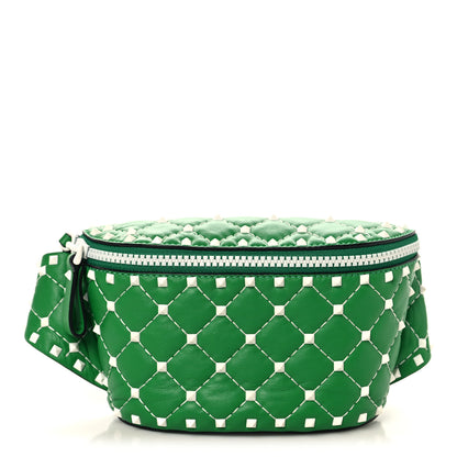 Valentino Garavani Nappa Free Rockstud Spike Belt Bag Peppermint 1 of 10