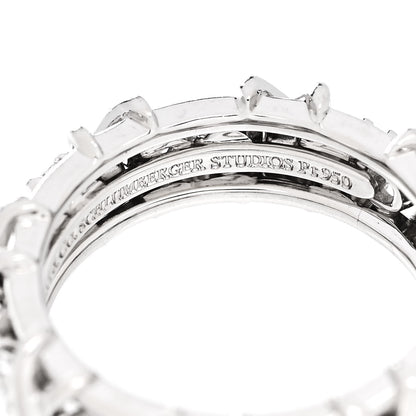 Tiffany Platinum Diamond Schlumberger Sixteen Stone Ring 52 6 52/6 5 of 6