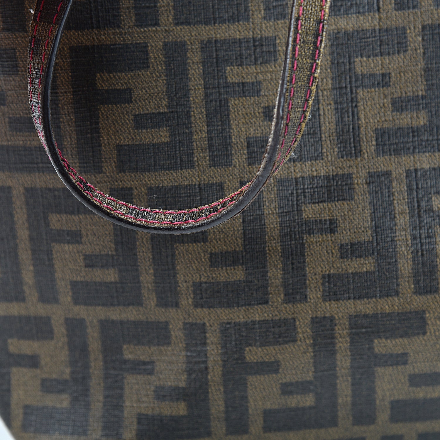 Fendi Zucca Spalmati Small Roll Tote Tobacco Fragola 20 of 20